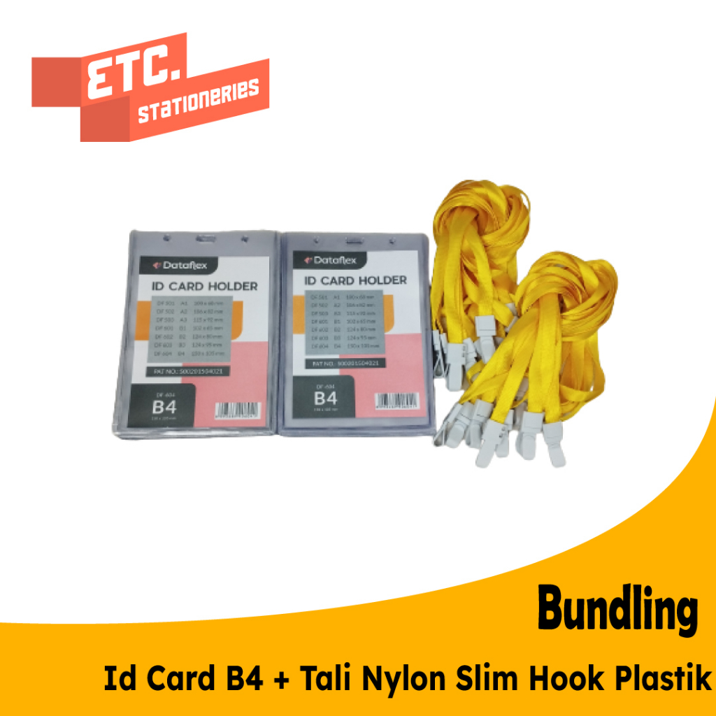 

Paket Bundling Id Card B4 + Tali Nylon Slim Hook Plastik (CBT-NYLK)