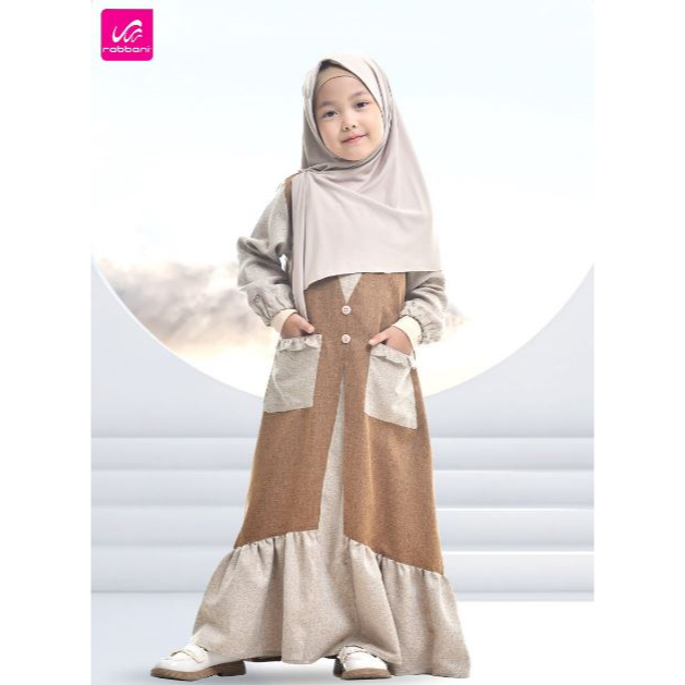 Dresslim Anak Argani - Gamis Anak Perempuan Terbaru Rabbani Edisi Idul Adha Juni 2023 Dress Terusan 