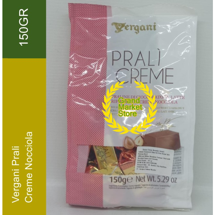 

Vergani Prali Creme Nocciola 150gr 150 gr Coklat Hazelnut Cokalt Italy Cokelat Compound Hitam Isi Sereal dan Hazel