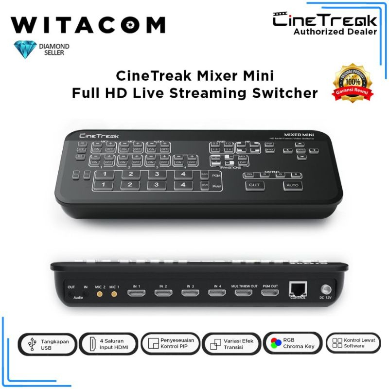 CineTreak Mixer Mini Live Video Streaming Switcher - Original