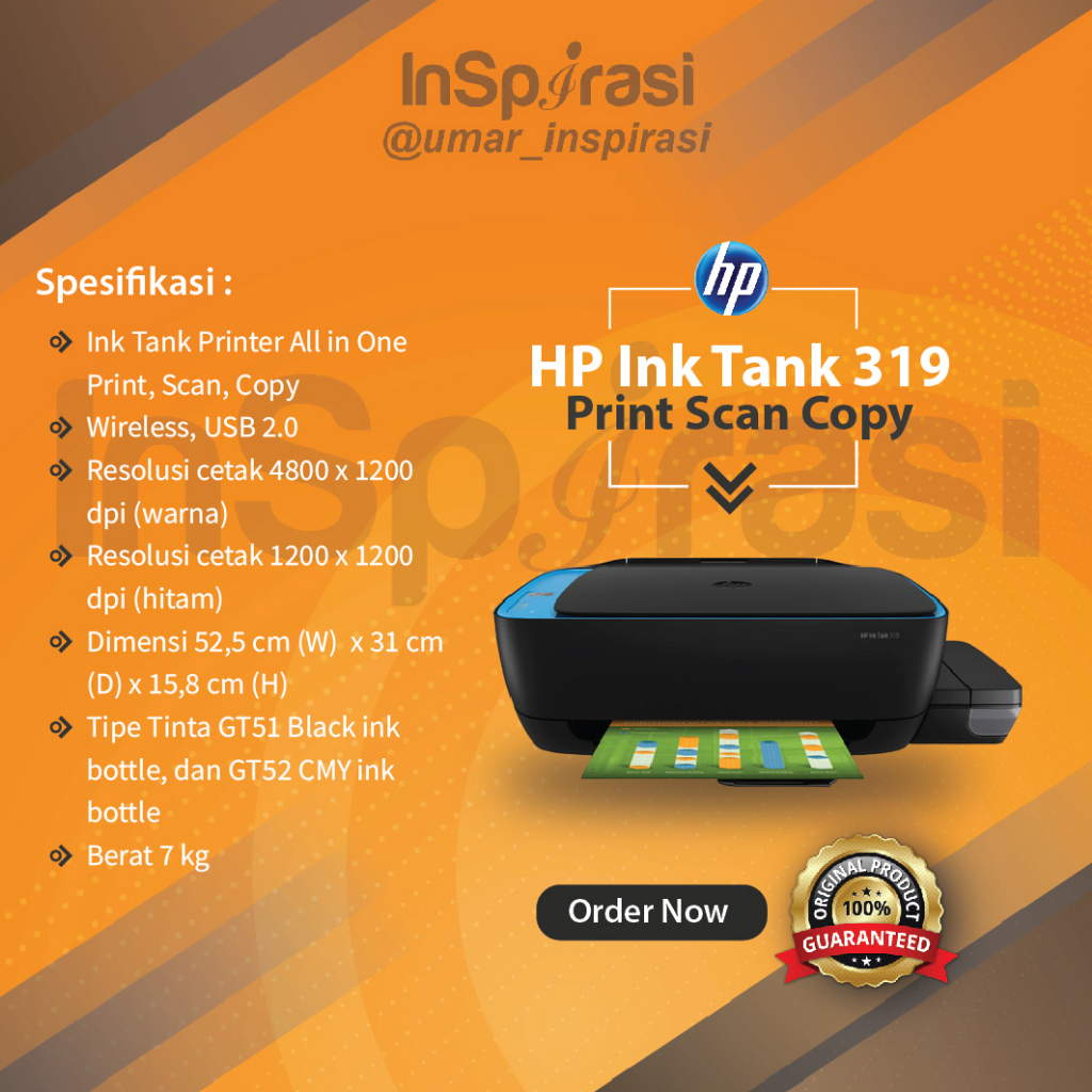Printer HP Ink Tank 319