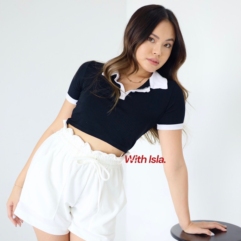 WITH ISLA - Jade Crop Top / Atasan Crop Wanita