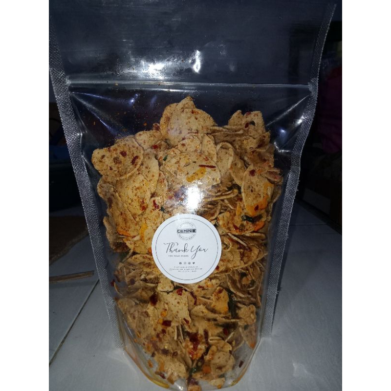 

Basreng bulat Daun jeruk 500gram/1kg
