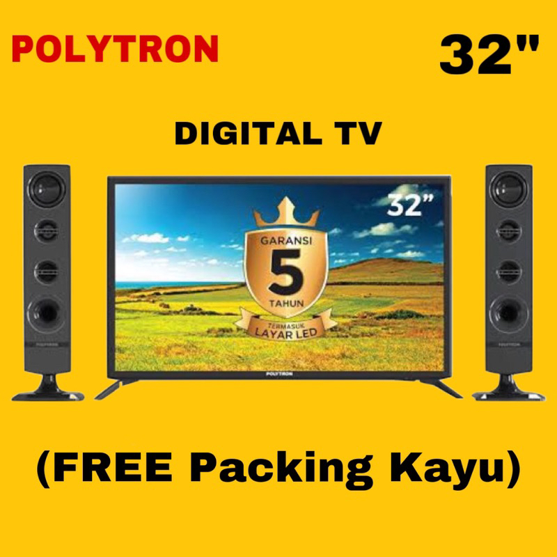 POLYTRON TV LED DIGITAL 32 Inch PLD32TV1855