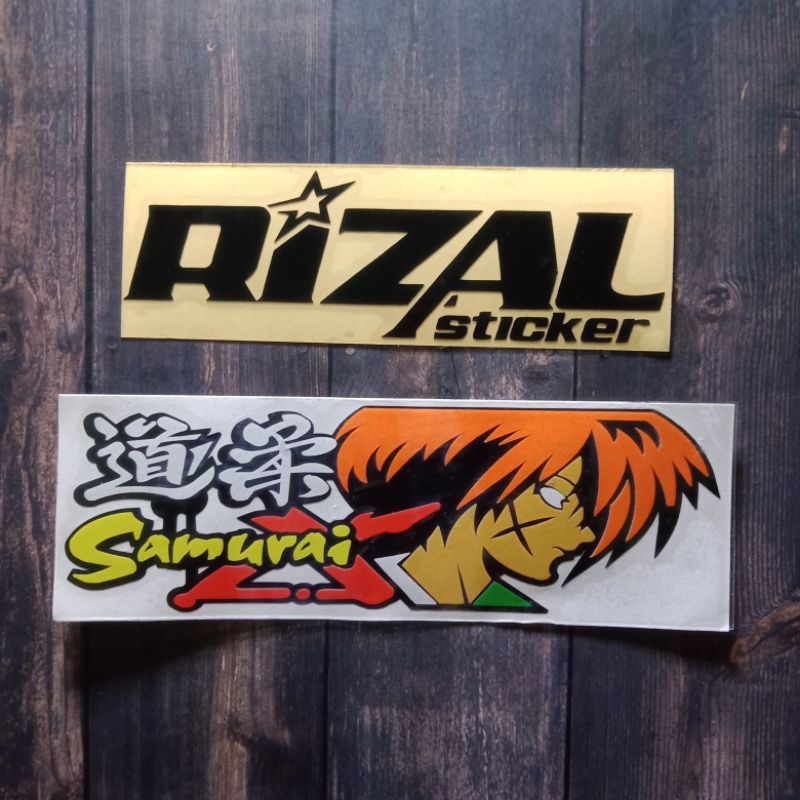 STICKER SAMURAI X CUTTING STICKER