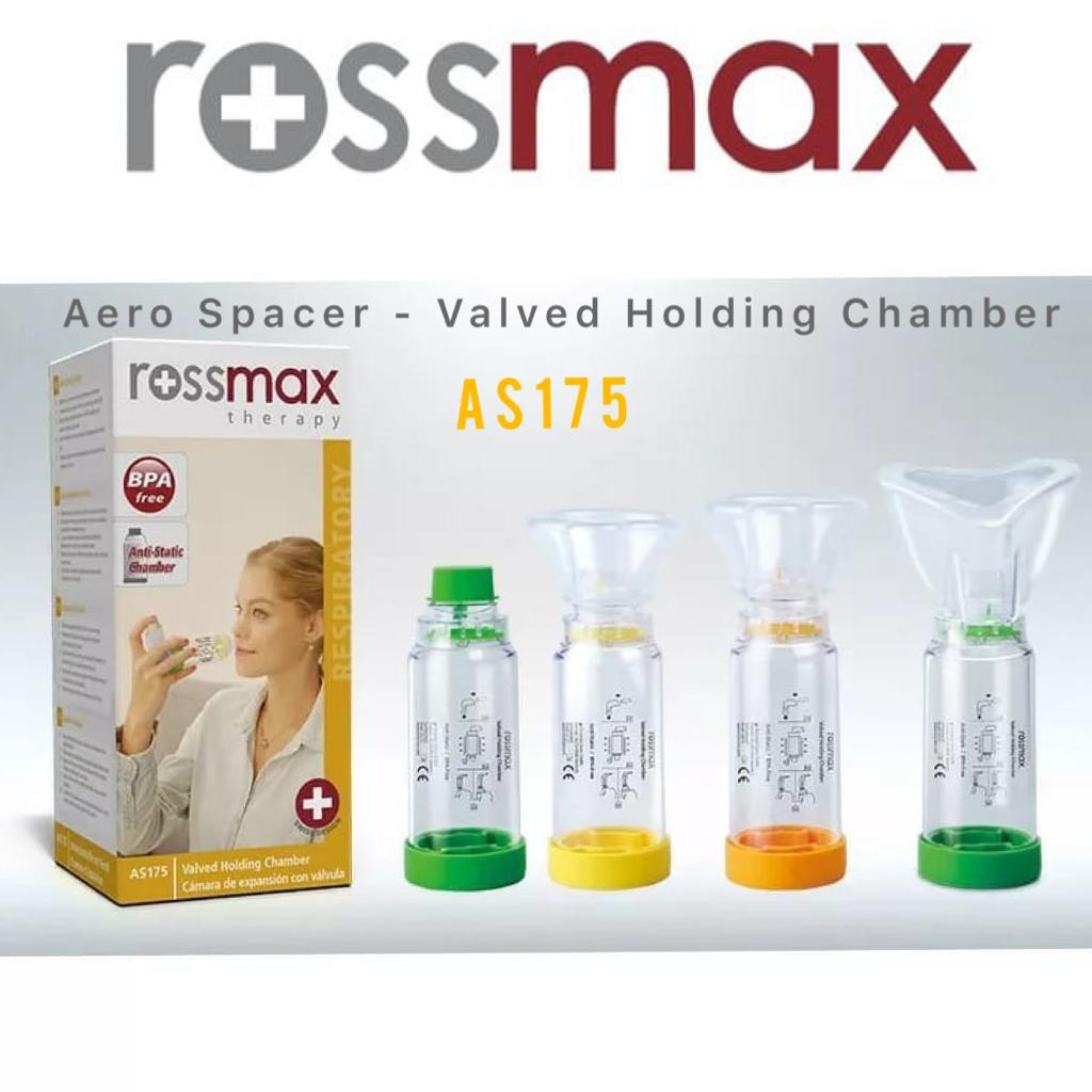 ROSSMAX AEROSPACER AEROCHAMBER AS175 CORONG ASMA ALAT TERAPI ASMA ROSSMAX VALVED HOLDING CHAMBER AS175