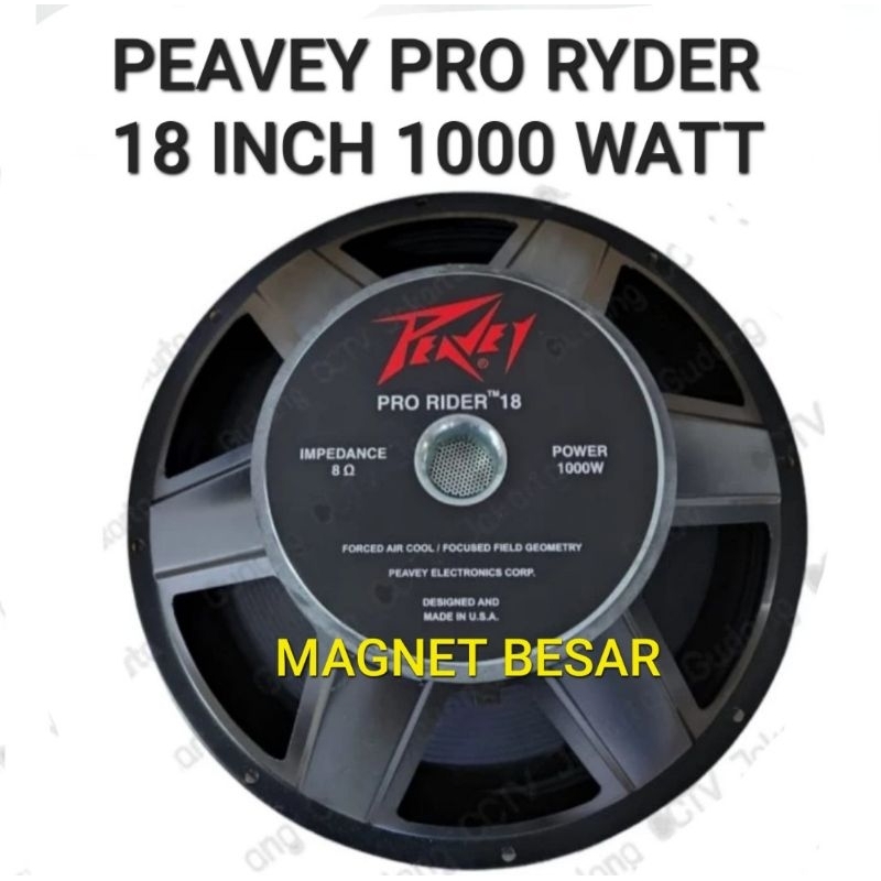 Speaker Komponen Peavey Pro Rider 18 Inch 1000 Watt