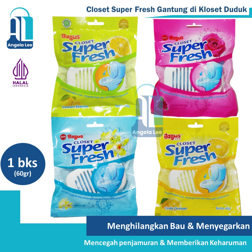 Bagus Closet Super Fresh Kamper Pengharum Kloset Duduk Toilet 60gr