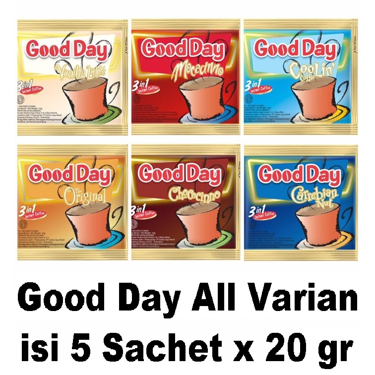 

Good Day isi 5 Sachet x 20 gr All Varian