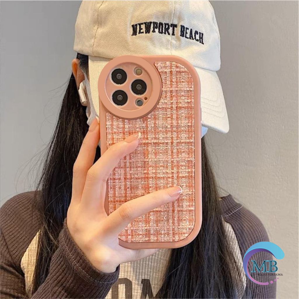 CASE CASING SILIKON VINTAGE WOOVEN TWEED KAIN RAJUT FOR REALME C2 A1K 5 5i 5S C11 C20 C11 C20S C21 C21Y C25Y C15 20 C31 C33 C35 NARZO 50 A PRIME MB5047