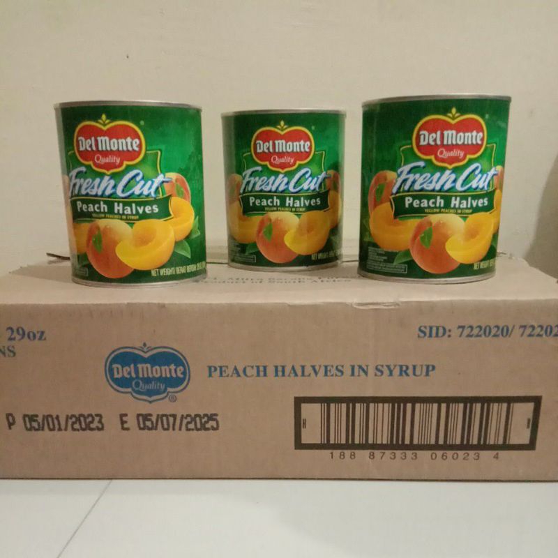 delmonte peach halves 1 dus