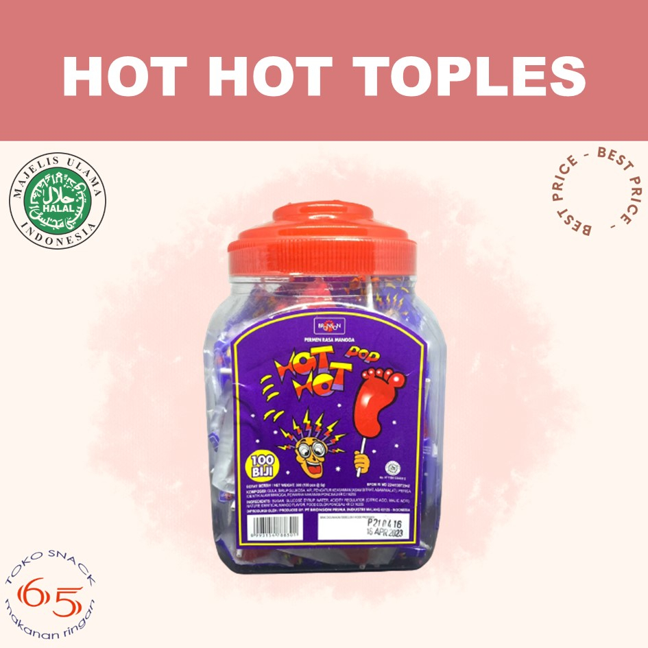 

Hot Hot Pop toples 100. Permen. TOPLES