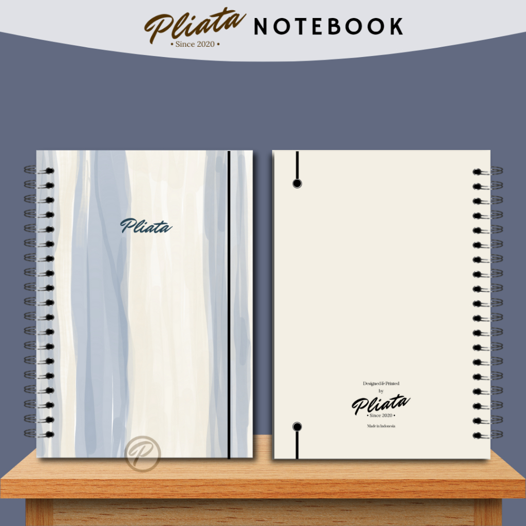 PLIATA NOTEBOOK SPIRAL - (PN98) Abstract 5 - Softcover Doft Aesthetic Book Buku Tulis