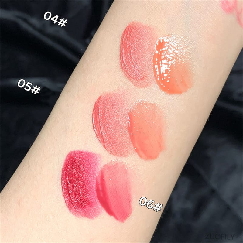 2IN1 LIP GLOSS KEPALA GANDA LIP GLOSS DAN LIP CREAM LIPSTIK CAIR TINTA MERAH SEKSI BELUDRU MATTE LIP GLOSS LIP GLAZE TAHAN LAMA