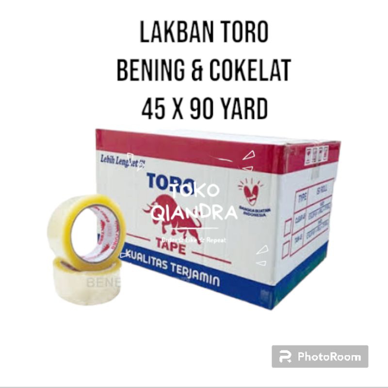 Lakban OPP Bening Cokelat 2 inch 45 x 90 Yard BC Isi 6 pcs (1 slop)