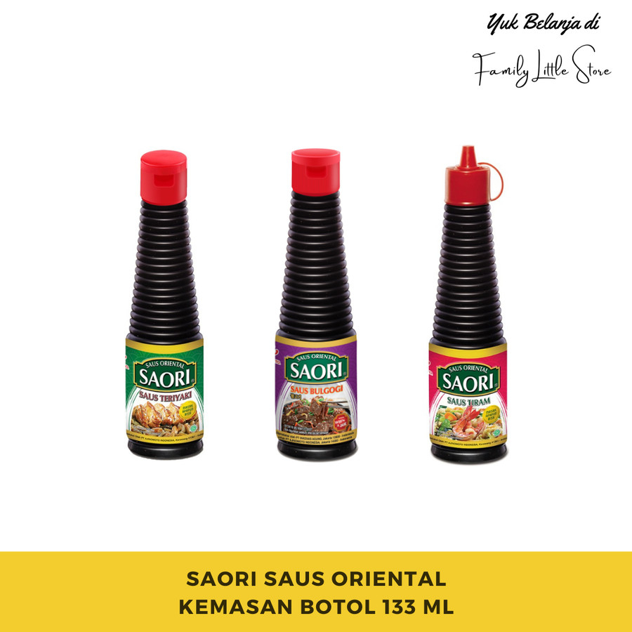 

Saori Saus Oriental Teriyaki / Bulgogi / Saus Tiram Botol 133 ml