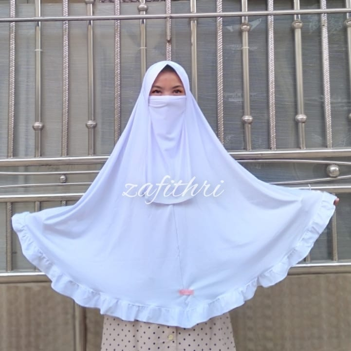 Free Pouch Jilbab Cadar Jumbo Jersey Rempel Haji Umroh