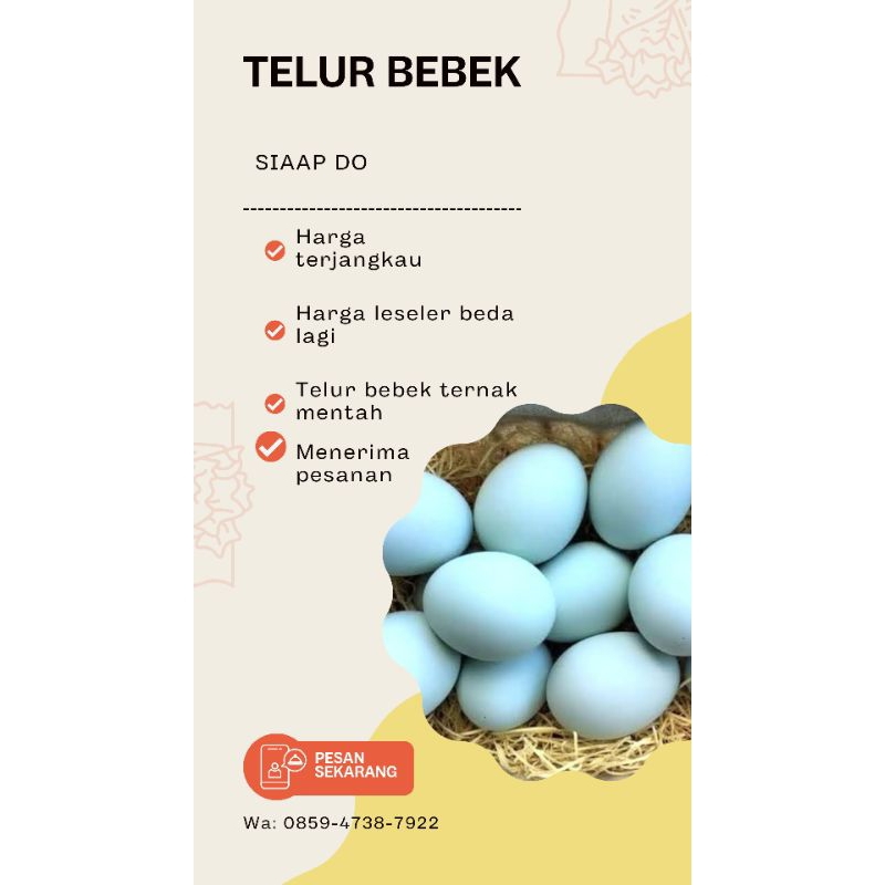 

Telur bebek asli