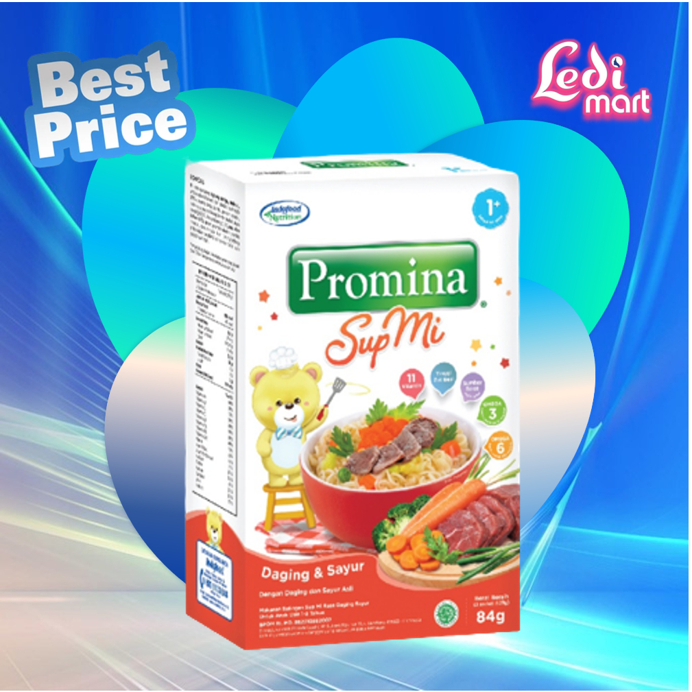 ORIGINAL Promina Mi Batita Ayam Kampung Usia 1+ / Promina Sup Mi Ayam Sayur / Promina Sup Mi Daging Sayur / Mie Bayi / Mie Anak / Makanan Bayi / Cemilan Bayi / LEDIMART