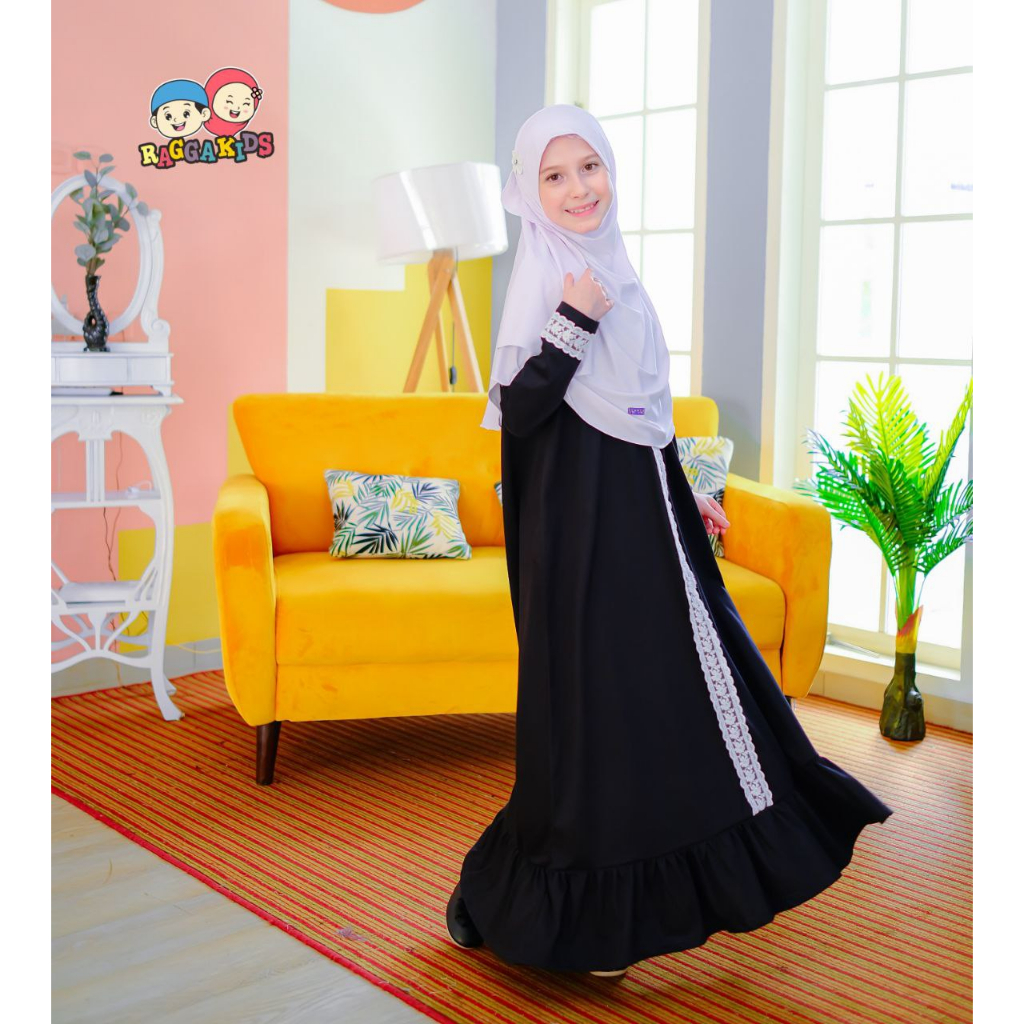 Raggakids Gamis Anak Hitam RG63