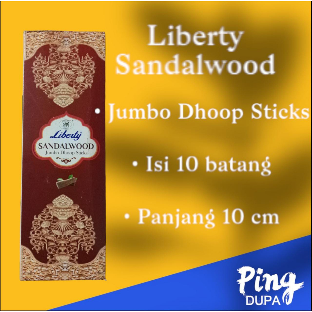 Dupa Jumbo Dhoop Sticks Handmade in India by Liberty Isi 10 Hio