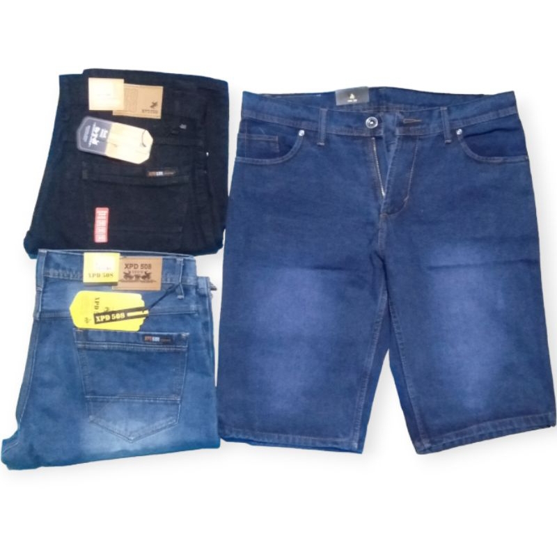 CELANA JEANS PENDEK REGULER NON STRET BAWAH LUTUT ORIGINAL BY XPD