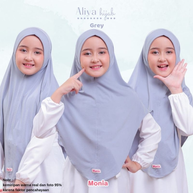 Aliya hijab by monia | kerudung anak sekolah bahan jersey premium