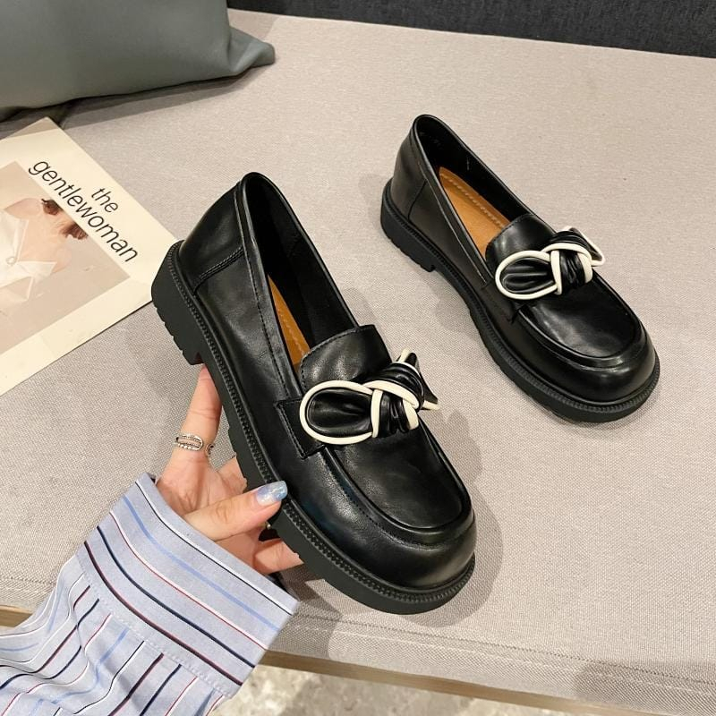 SEPATU KULIT WANITA ''JK'' DOCMART LOAFERS GAYA JEPANG PREMIUM PTA 066