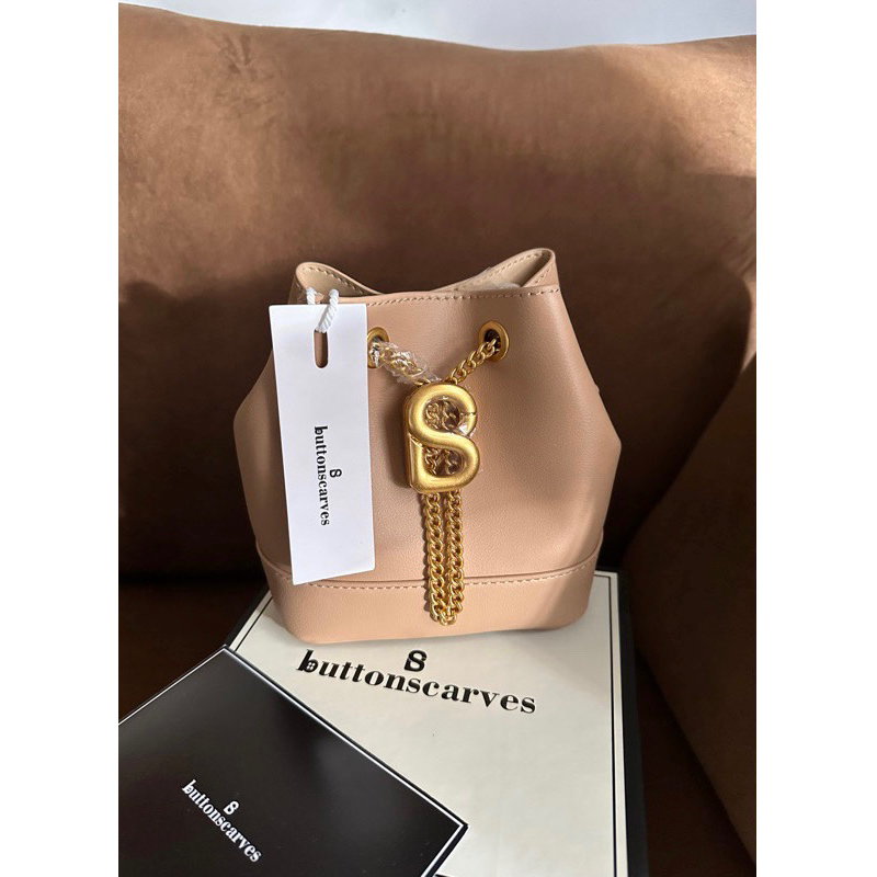 MYRA BAG BLACK SMALL PRELOV BUTTONSCARVES