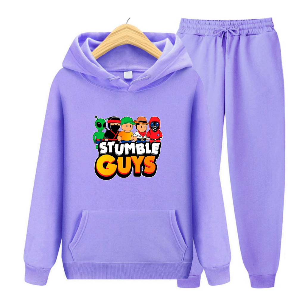 FenishaStore Setelan Sweater Hoodie Anak Stumble Guys ( Atasan &amp; SET Hoodie - Stumble Guys )