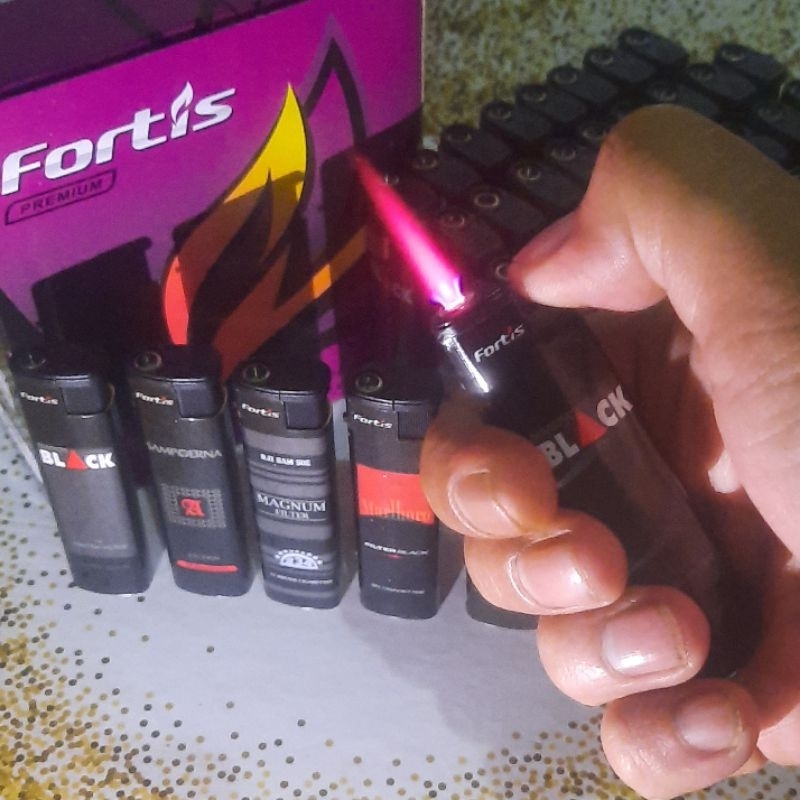 korek api BARA FORTIS hitam / korek gas / korek magnet / pemantik