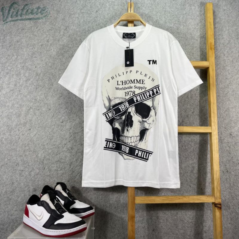 kaos  PHILIPP PLEIN MIROR 1.1. kaos pria wanita kaos ful tag and aksesoris