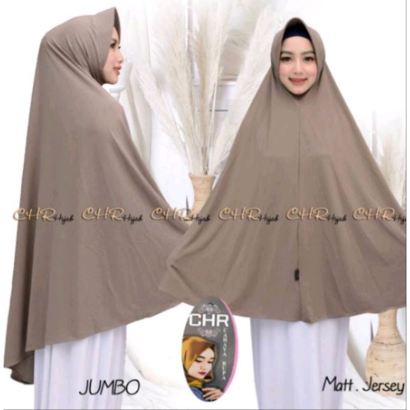 HIJAB BERGO POLOS JUMBO / JILAB BERGO SUPER JUMBO  JERSY AIRIS TALI Dewasa / KERUDUNG JILBAB SYAR'I 