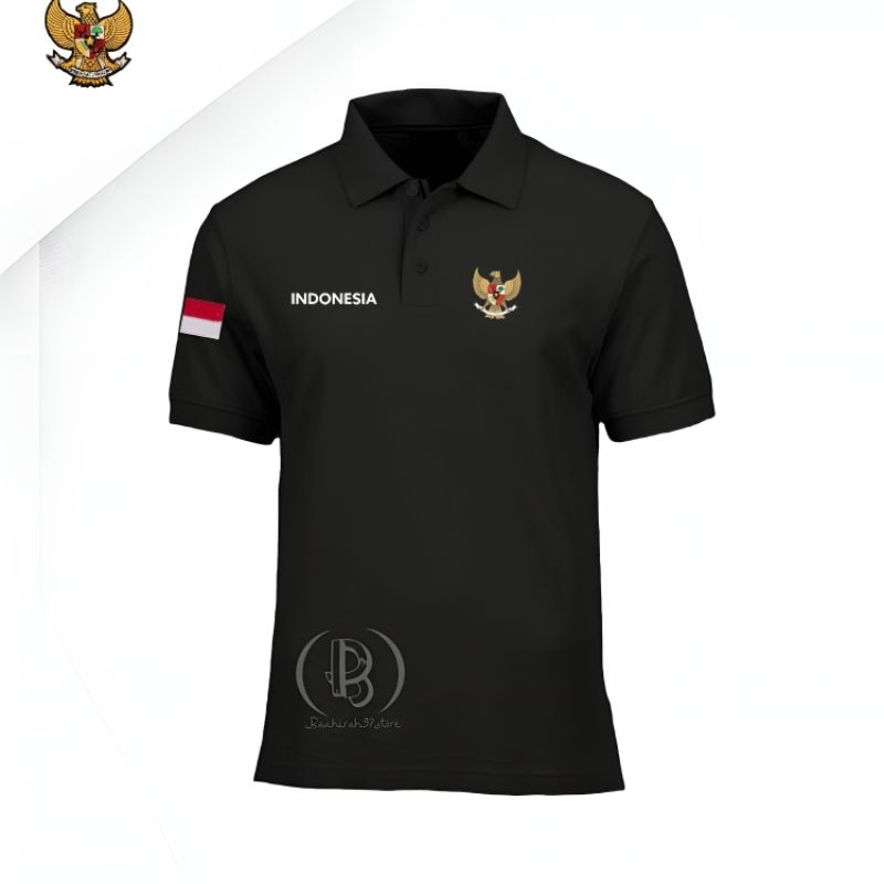 Kaos Kerah /Kaos Polo Bordir Garuda Indonesia