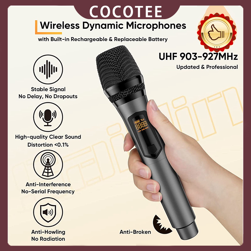 SHURE SU601/SU602 Mikrofon Mic Karoke Kabel Suara Bagus Mikrofon Nirkabel Isi Ulang Mikrofon Genggam