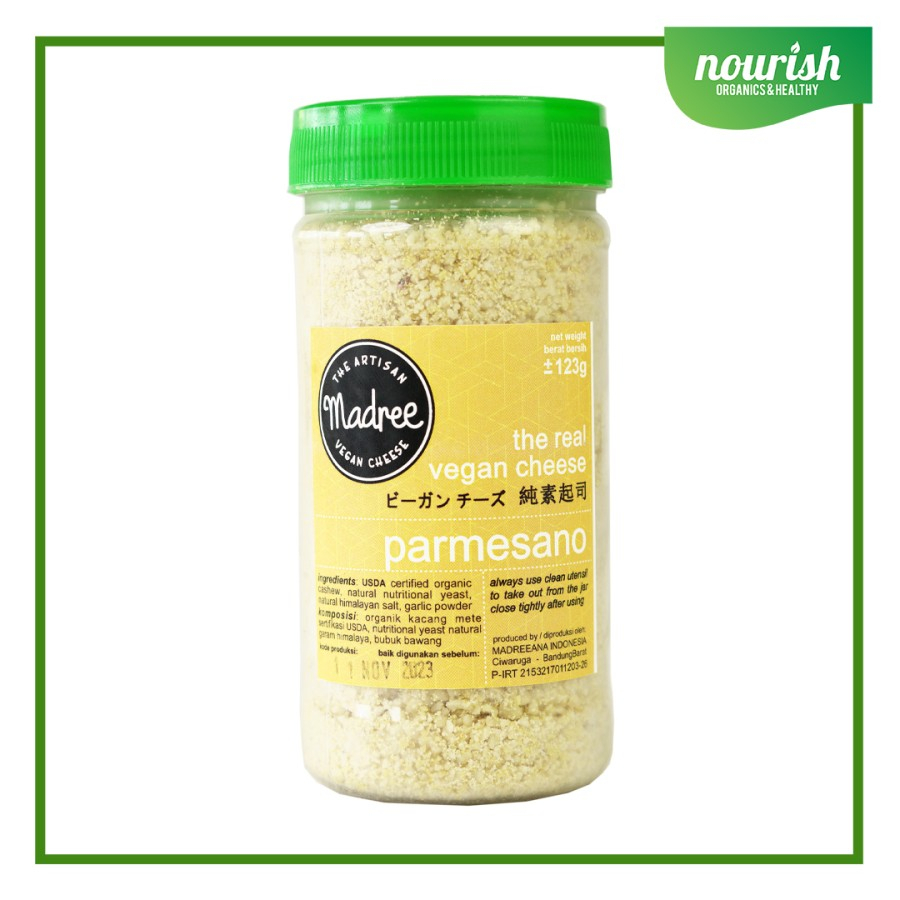 

Madree Vegan Cheese Parmesano 123g-Jkut