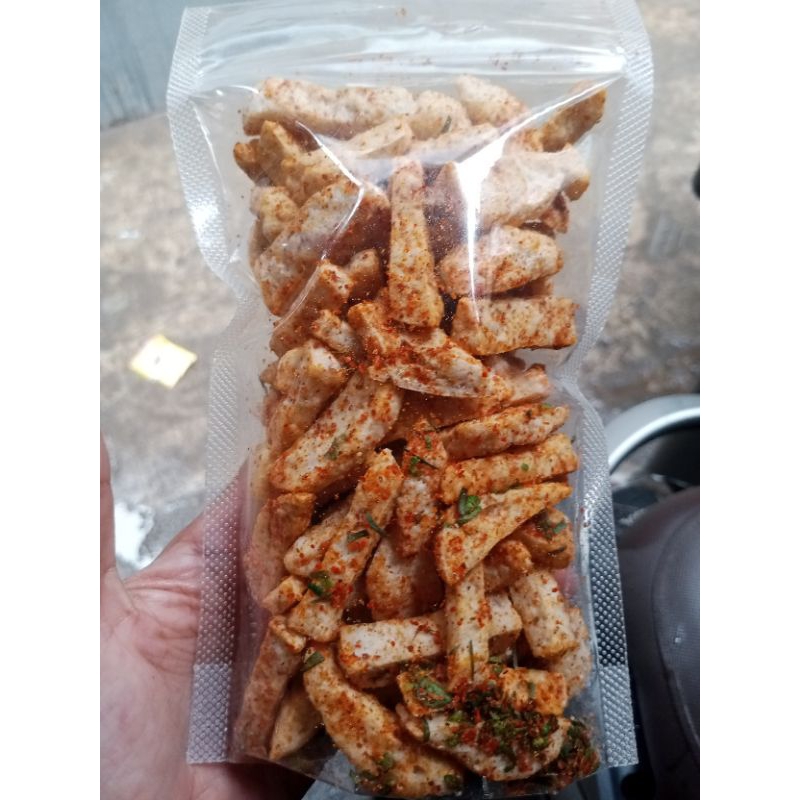 

Cemilan Basreng pedas daun jeruk