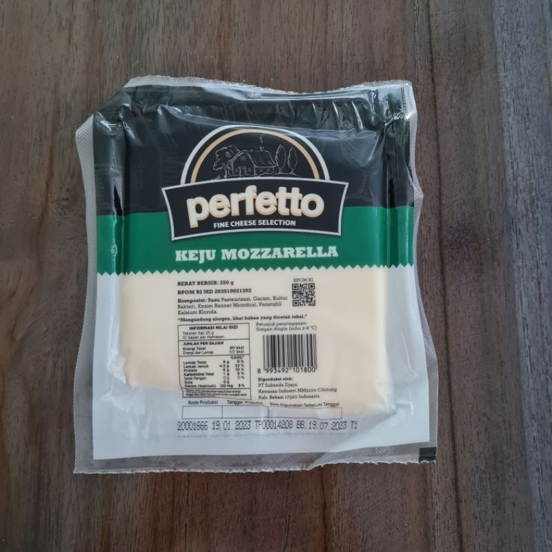 

Keju Mozzarella Perfetto 250gr