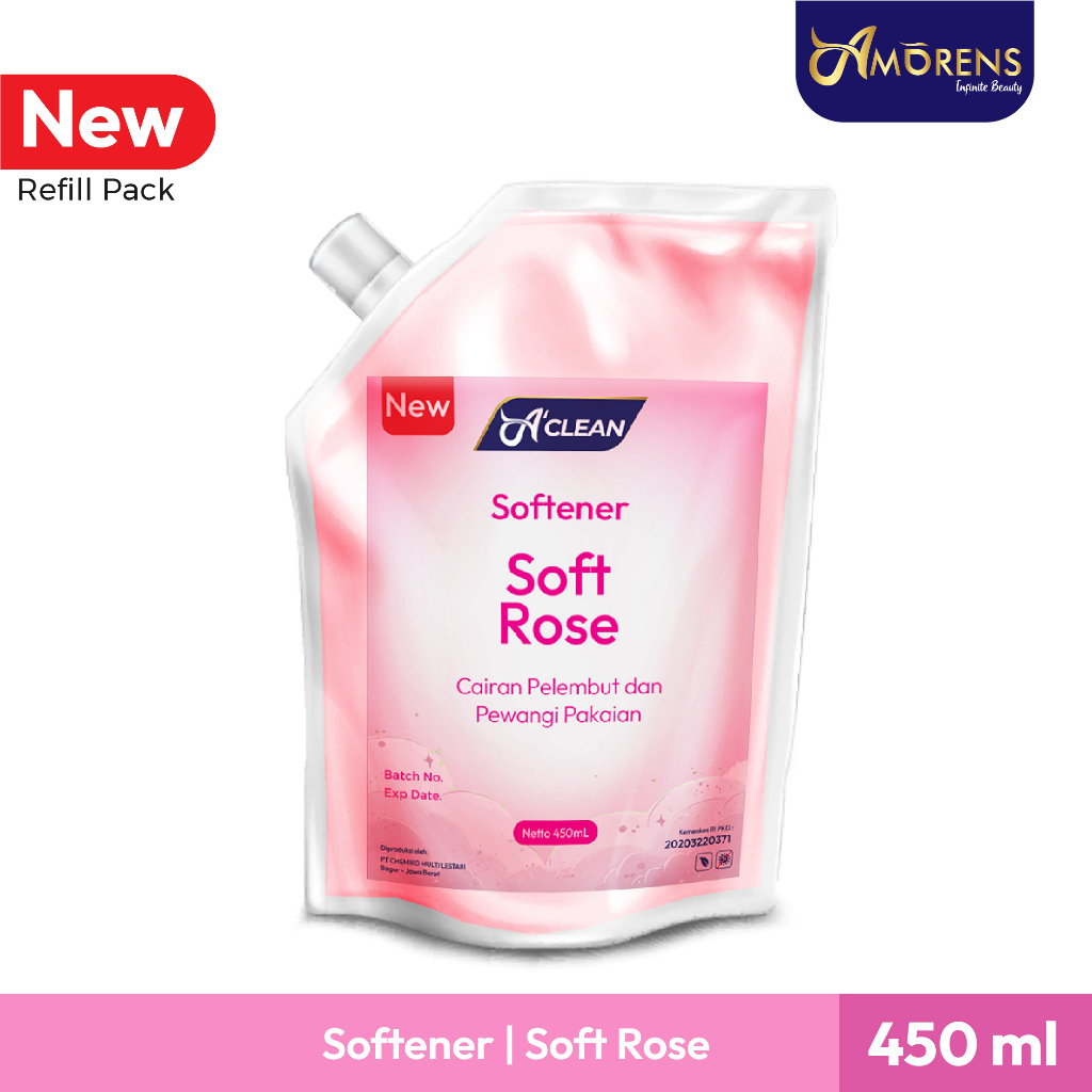 Softener Refill Pack 450 ml / Pelembut dan Pewangi Pakaian Amorens [ 450ml ]