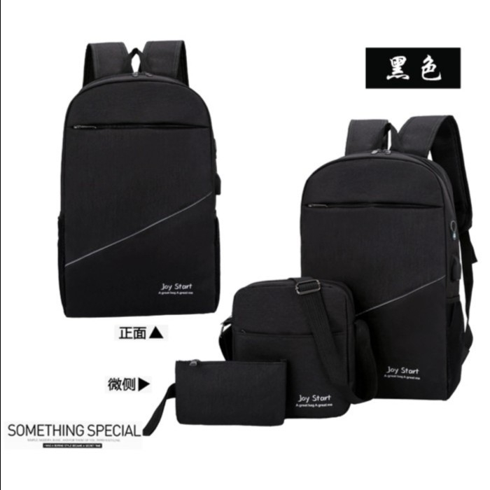 TAS JOY STAR terbaru beli 1 dapat 3 tas ransel slempang tas anti air