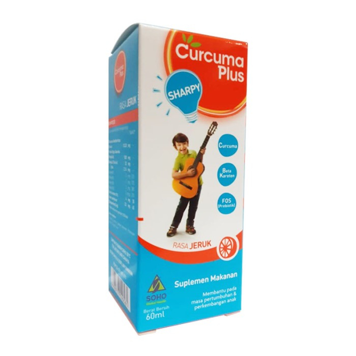 CURCUMA PLUS SHARPY SIRUP 60 ML RASA JERUK NAFSU MAKAN ANAK NAFSU MAKAN ANAK