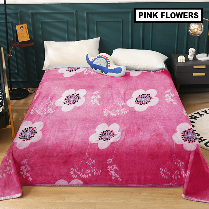 COD - Ladiesstar - Selimut Bulu Motif Dewasa Tebal Ukuran 150x200cm - (HK500) Selimut Dewasa Lembut Import