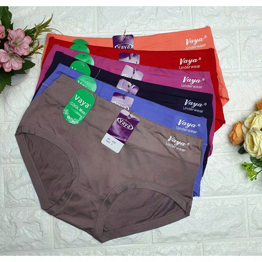 VAYA 232 | Celana Dalam Wanita / CD Cewek / Dalaman Peprempuan SIze M - JUMBO | 3 , 6 dan 1 Lusin