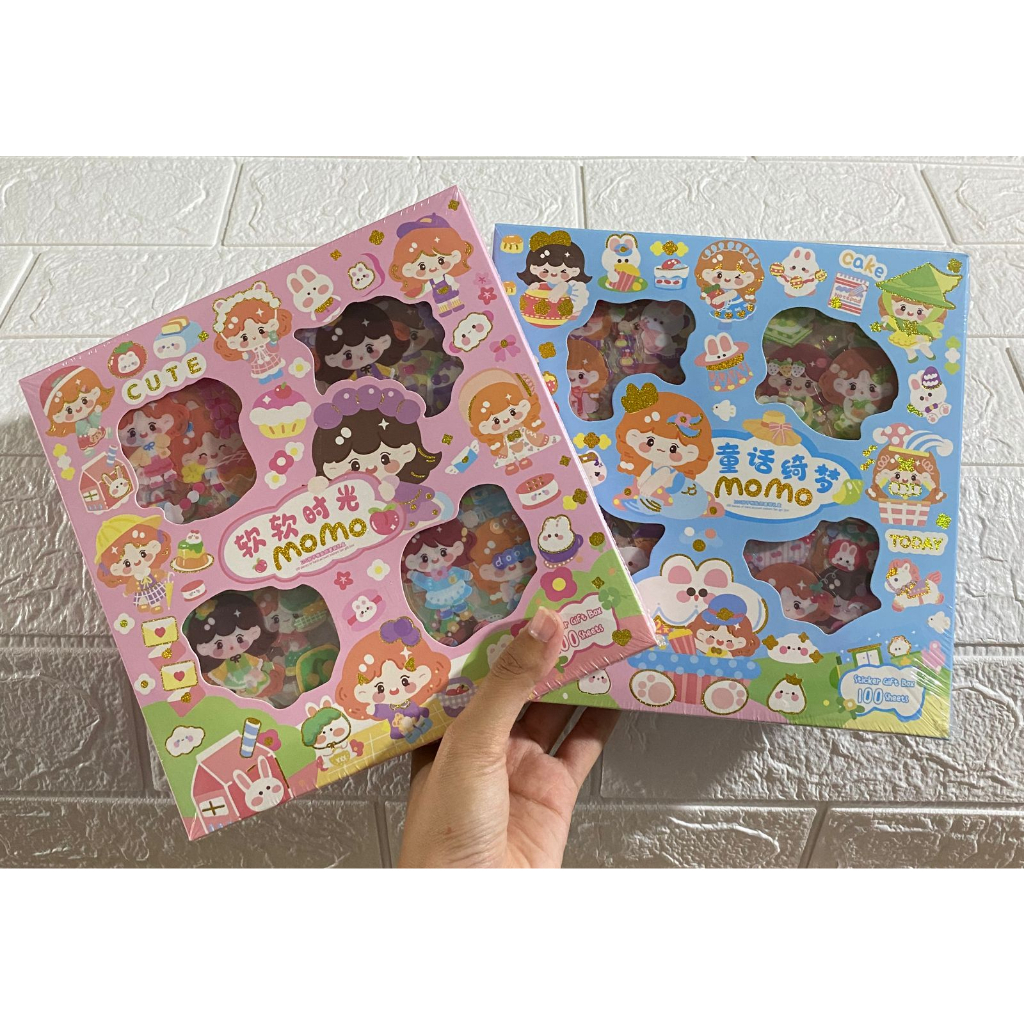 

Stiker 2D 100 Lembar Sticker Momo Kartun Korea Lucu Anti Air