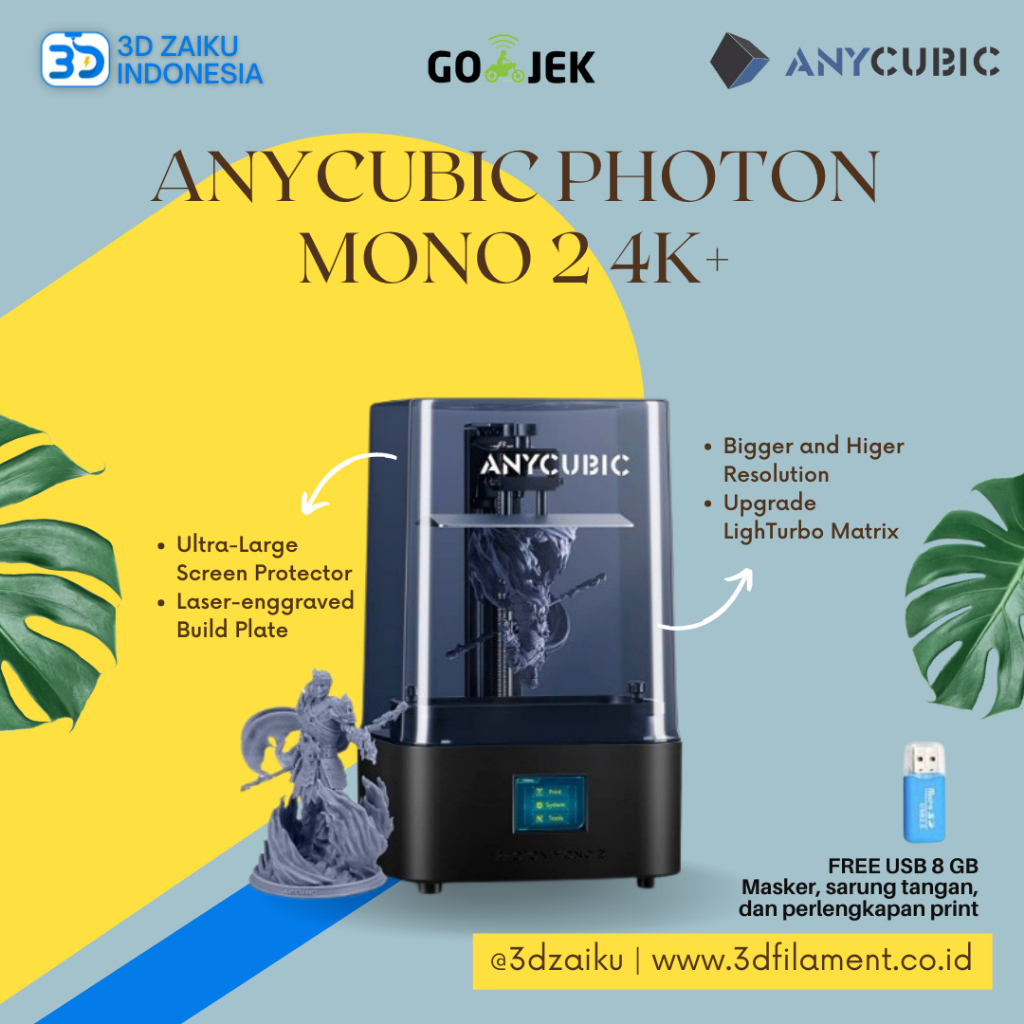 3D Printer Anycubic Photon Mono 2 4K+ LCD MSLA High Precision