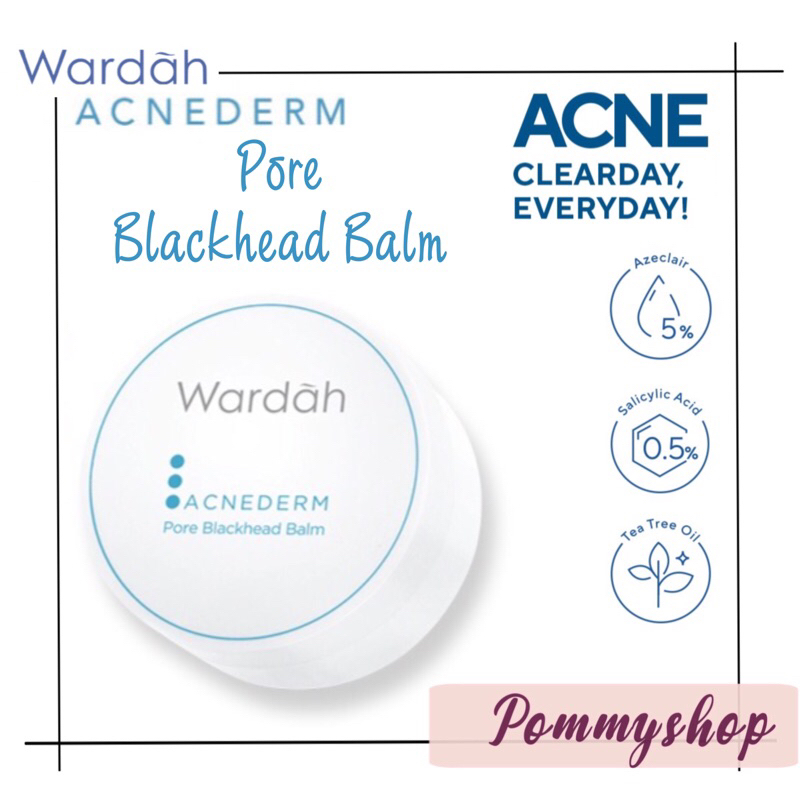 Wardah Acnederm Pore Blackhead Balm With Tea Tree Oil 20g | Pembersih