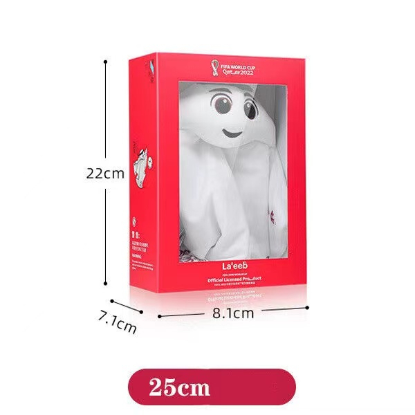 Bliss Mainan Boneka Stuffed Plush Maskot Piala Dunia 2022 Untuk Anak / Dewasa