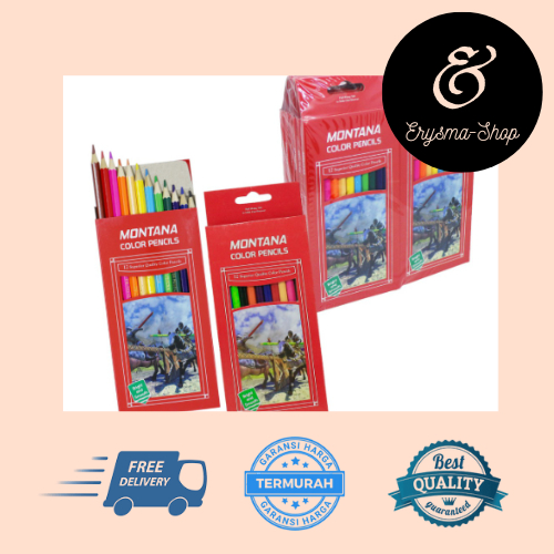 

ERYSMA-SHOP | PENSIL WARNA 12 WARNA - PENSIL WARNA MONTANA