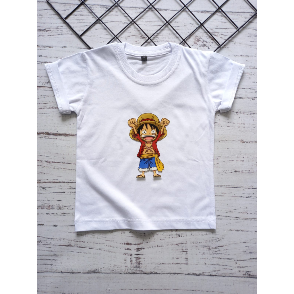 KAOS KARAKTER ONE PIECE ANAK 1-8 TAHUN