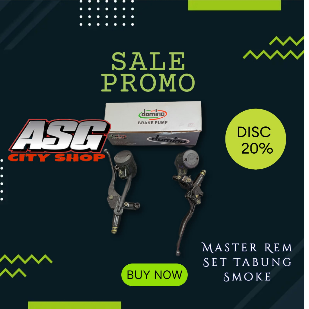 Master Rem Domino Set Tabung Smoke Kiri Kanan Yamaha Honda Nmax Pcx Rxking Vixion Byson Ninja